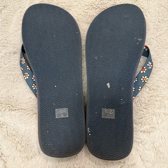 Vera Bradley Prairie Paisley Daisy Webbing Strap Flip Flops Size 9-10 (L) - Picture 4 of 6